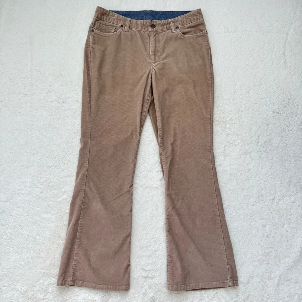 LL Bean Everyday Corduroy Pants Women’s 6 Camel Bootcut Favorite Fit Preppy Y2K - Picture 1 of 9